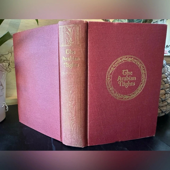 VINTAGE The Arabian Nights Book - 1920s Hardback, Red Cover, Gold Lettering - Picture 8 of 10